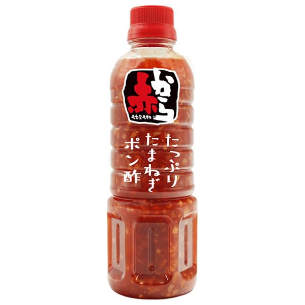 Amazon.co.jp: 徳島産業 赤から たっぷりたまねぎポン酢 400ml